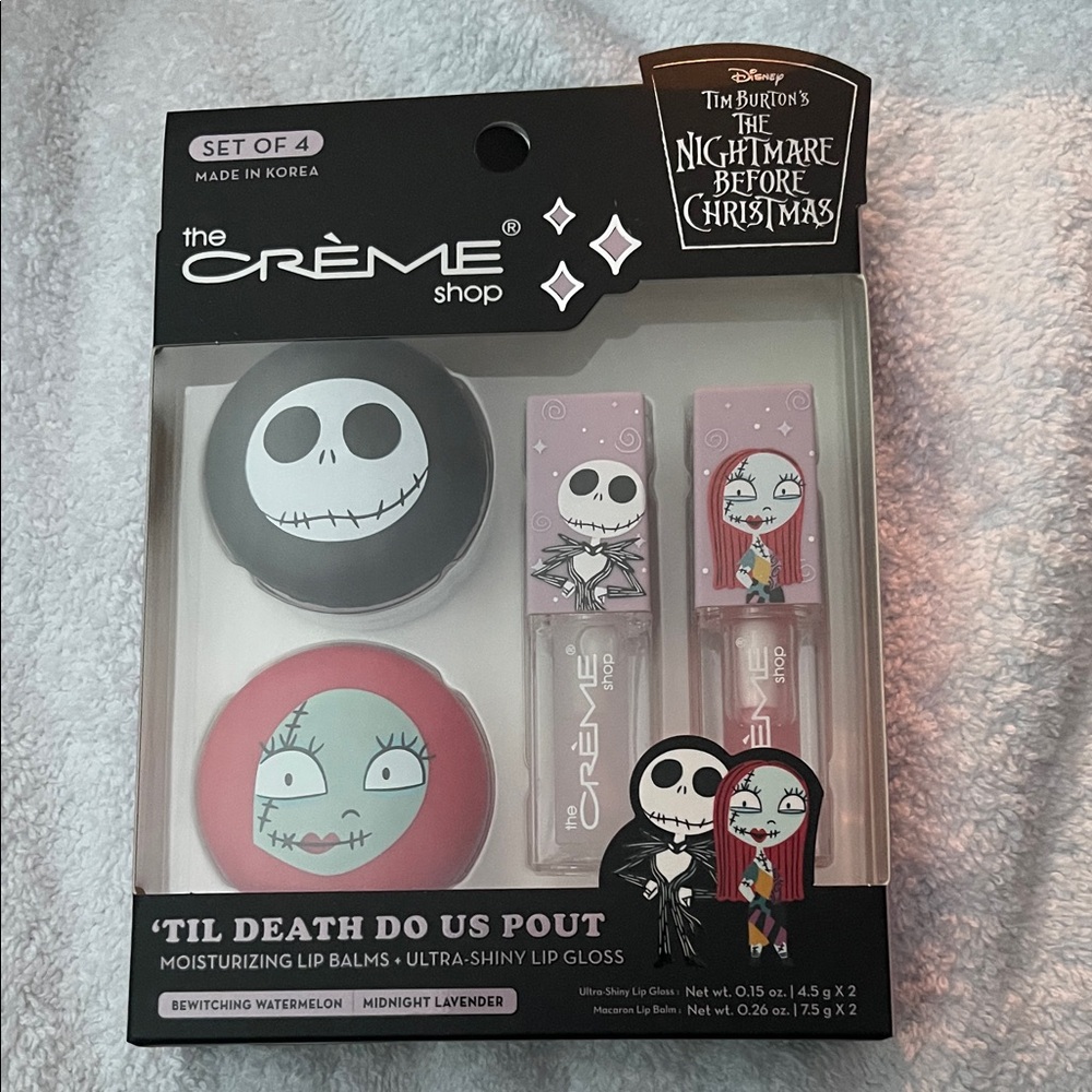The Crème Shop x The Nightmare Before Christmas Lip Set - Pink & Black